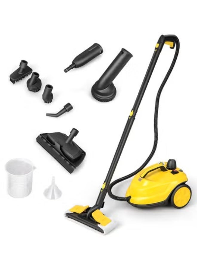 Multifunction Steam Cleaner, for Floor Cleaning/Car Cleaning/Sofa Cleaning/Kitchen Cleaning/Toilet Cleaning/Washer Cleaning/Housekeeping, 2L, 2000W, 3m Wired, SE8620, Yellow